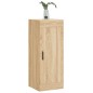vidaXL Mobile a Parete Rovere Sonoma 34,5x34x90 cm Legno Multistrato vidaXL Mobile a Parete Rovere Sonoma 34,5x34x90 cm Legno Multistrato
