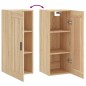 vidaXL Mobile a Parete Rovere Sonoma 34,5x34x90 cm Legno Multistrato vidaXL Mobile a Parete Rovere Sonoma 34,5x34x90 cm Legno Multistrato