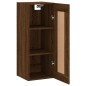 vidaXL Mobile a Parete Rovere Marrone 34,5x34x90 cm Legno Multistrato vidaXL Mobile a Parete Rovere Marrone 34,5x34x90 cm Legno Multistrato