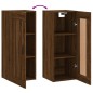 vidaXL Mobile a Parete Rovere Marrone 34,5x34x90 cm Legno Multistrato vidaXL Mobile a Parete Rovere Marrone 34,5x34x90 cm Legno Multistrato