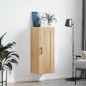 vidaXL Mobile a Parete Rovere Sonoma 34,5x34x90 cm Legno Multistrato vidaXL Mobile a Parete Rovere Sonoma 34,5x34x90 cm Legno Multistrato