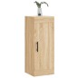 vidaXL Mobile a Parete Rovere Sonoma 34,5x34x90 cm Legno Multistrato vidaXL Mobile a Parete Rovere Sonoma 34,5x34x90 cm Legno Multistrato