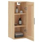 vidaXL Mobile a Parete Rovere Sonoma 34,5x34x90 cm Legno Multistrato vidaXL Mobile a Parete Rovere Sonoma 34,5x34x90 cm Legno Multistrato