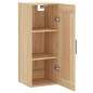 vidaXL Mobile a Parete Rovere Sonoma 34,5x34x90 cm Legno Multistrato vidaXL Mobile a Parete Rovere Sonoma 34,5x34x90 cm Legno Multistrato