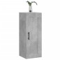 vidaXL Mobile a Parete Grigio Cemento 34,5x34x90 cm Legno Multistrato vidaXL Mobile a Parete Grigio Cemento 34,5x34x90 cm Legno Multistrato