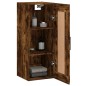 vidaXL Mobile a Parete Rovere Fumo 34,5x34x90 cm in Legno Multistrato vidaXL Mobile a Parete Rovere Fumo 34,5x34x90 cm in Legno Multistrato