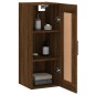 vidaXL Mobile a Parete Rovere Marrone 34,5x34x90 cm Legno Multistrato vidaXL Mobile a Parete Rovere Marrone 34,5x34x90 cm Legno Multistrato