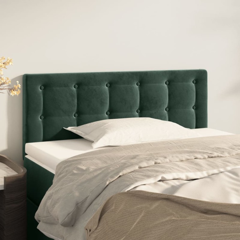 vidaXL Testiera Verde Scuro 100x5x78/88 cm in Velluto vidaXL Testiera Verde Scuro 100x5x78/88 cm in Velluto