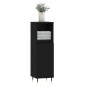 vidaXL Armadietto da Bagno Nero 30x30x100 cm in Legno Multistrato vidaXL Armadietto da Bagno Nero 30x30x100 cm in Legno Multistrato