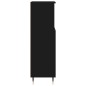vidaXL Armadietto da Bagno Nero 30x30x100 cm in Legno Multistrato vidaXL Armadietto da Bagno Nero 30x30x100 cm in Legno Multistrato