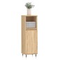 vidaXL Armadietto da Bagno Rovere Sonoma 30x30x100cm Legno Multistrato vidaXL Armadietto da Bagno Rovere Sonoma 30x30x100cm Legno Multistrato