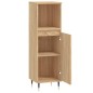 vidaXL Armadietto da Bagno Rovere Sonoma 30x30x100cm Legno Multistrato vidaXL Armadietto da Bagno Rovere Sonoma 30x30x100cm Legno Multistrato
