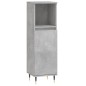 vidaXL Armadietto Bagno Grigio Cemento 30x30x100 cm Legno Multistrato vidaXL Armadietto Bagno Grigio Cemento 30x30x100 cm Legno Multistrato