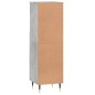 vidaXL Armadietto Bagno Grigio Cemento 30x30x100 cm Legno Multistrato vidaXL Armadietto Bagno Grigio Cemento 30x30x100 cm Legno Multistrato