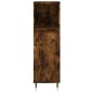 vidaXL Armadietto Bagno Rovere Fumo 30x30x100 cm in Legno Multistrato vidaXL Armadietto Bagno Rovere Fumo 30x30x100 cm in Legno Multistrato