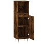 vidaXL Armadietto Bagno Rovere Fumo 30x30x100 cm in Legno Multistrato vidaXL Armadietto Bagno Rovere Fumo 30x30x100 cm in Legno Multistrato