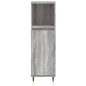 vidaXL Armadietto Bagno Grigio Sonoma 30x30x100cm in Legno Multistrato vidaXL Armadietto Bagno Grigio Sonoma 30x30x100cm in Legno Multistrato