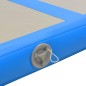 Tappetino Ginnastica Gonfiabile con Pompa 600x100x10 cm PVC Blu Tappetino Ginnastica Gonfiabile con Pompa 600x100x10 cm PVC Blu