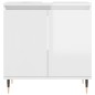 vidaXL Armadietto Bagno Bianco Lucido 58x33x60cm in Legno Multistrato