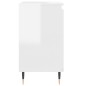 vidaXL Armadietto Bagno Bianco Lucido 58x33x60cm in Legno Multistrato