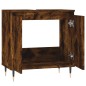 vidaXL Armadietto Bagno Rovere Fumo 58x33x60 cm in Legno Multistrato vidaXL Armadietto Bagno Rovere Fumo 58x33x60 cm in Legno Multistrato