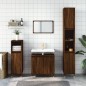 vidaXL Armadietto Bagno Rovere Marrone 58x33x60cm in Legno Multistrato vidaXL Armadietto Bagno Rovere Marrone 58x33x60cm in Legno Multistrato