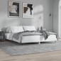 vidaXL Giroletto Bianco 200x200 cm in Legno Multistrato vidaXL Giroletto Bianco 200x200 cm in Legno Multistrato