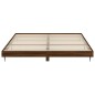 vidaXL Giroletto Rovere Marrone 180x200 cm in Legno Multistrato