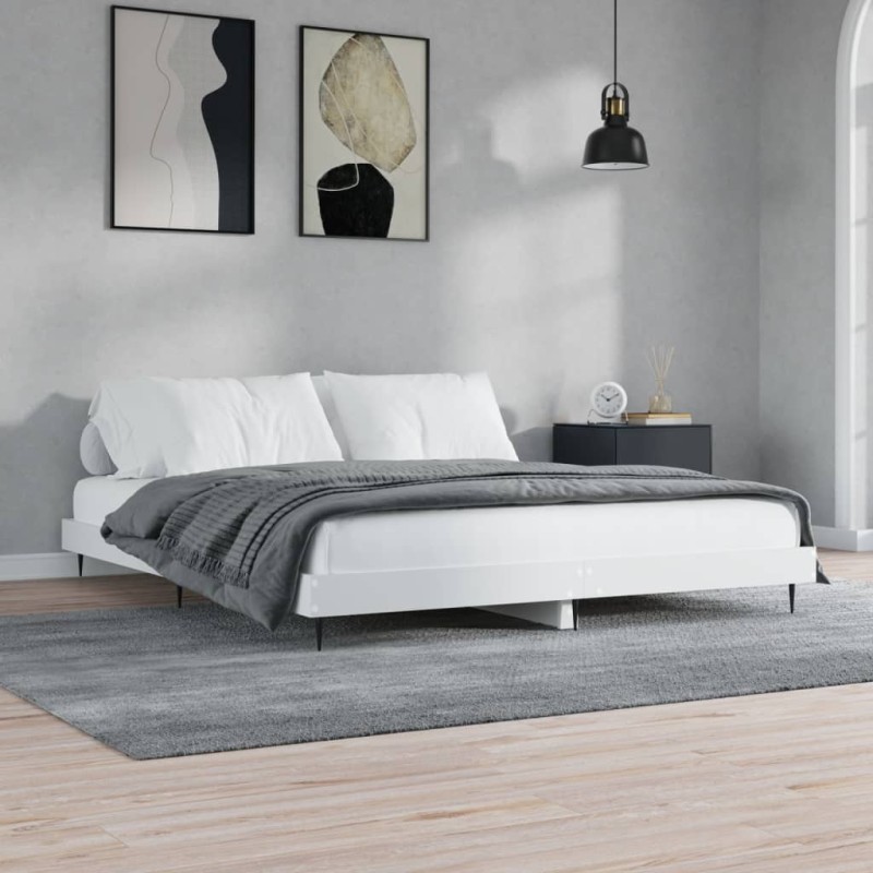 vidaXL Giroletto Bianco 150x200 cm in Legno Multistrato vidaXL Giroletto Bianco 150x200 cm in Legno Multistrato