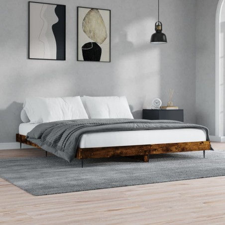 vidaXL Giroletto Rovere Fumo 150x200 cm in Legno Multistrato