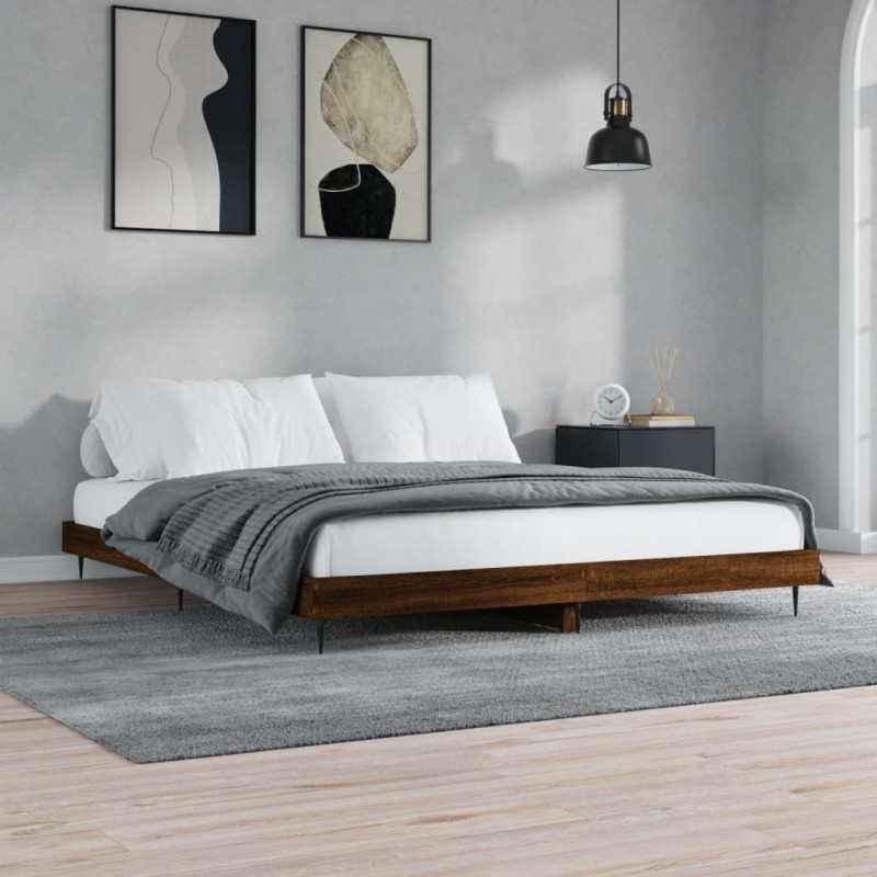 vidaXL Giroletto Rovere Marrone 140x200 cm in Legno Multistrato vidaXL Giroletto Rovere Marrone 140x200 cm in Legno Multistrato