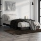 vidaXL Giroletto Nero 90x200 cm in Legno Multistrato vidaXL Giroletto Nero 90x200 cm in Legno Multistrato