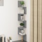 Mensola Angolare Grigio Sonoma 20x20x127,5 cm Legno Multistrato Mensola Angolare Grigio Sonoma 20x20x127,5 cm Legno Multistrato