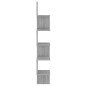 Mensola Angolare Grigio Sonoma 20x20x127,5 cm Legno Multistrato Mensola Angolare Grigio Sonoma 20x20x127,5 cm Legno Multistrato