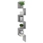 Mensola Angolare Grigio Sonoma 20x20x127,5 cm Legno Multistrato Mensola Angolare Grigio Sonoma 20x20x127,5 cm Legno Multistrato