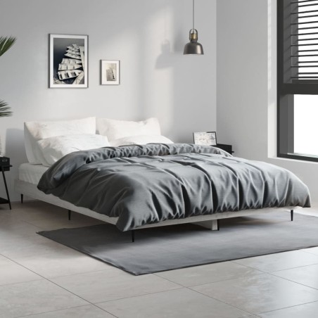 vidaXL Giroletto Grigio Sonoma 140x190 cm in Legno Multistrato