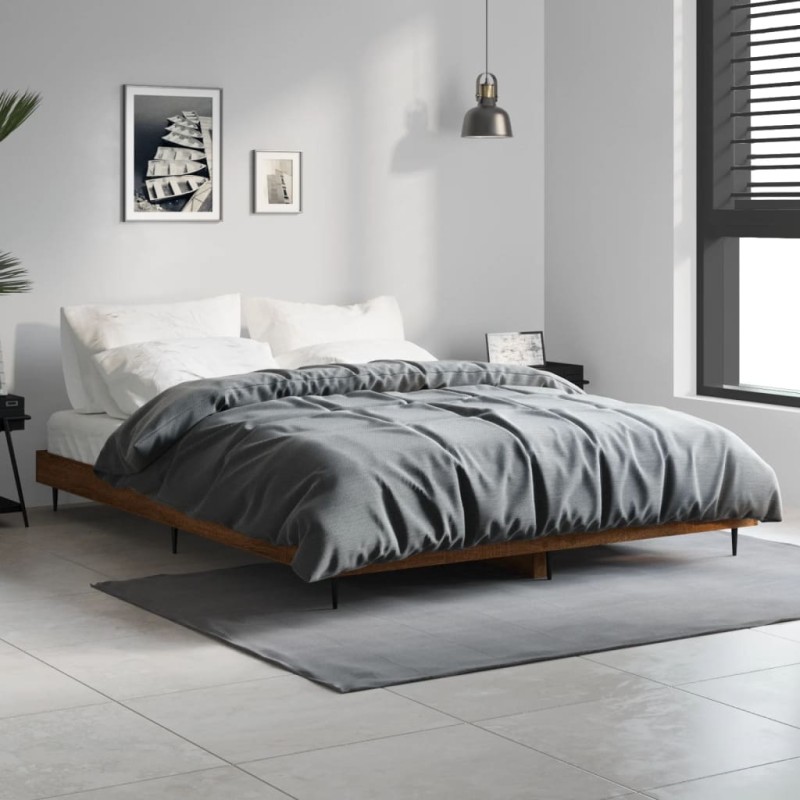 vidaXL Giroletto Rovere Marrone 140x190 cm in Legno Multistrato vidaXL Giroletto Rovere Marrone 140x190 cm in Legno Multistrato