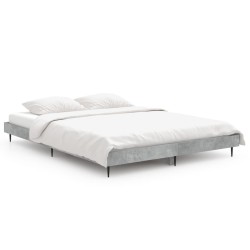 vidaXL Giroletto Grigio Cemento 135x190 cm in Legno Multistrato