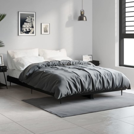 vidaXL Giroletto Nero 120x190 cm in Legno Multistrato