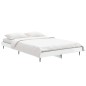 vidaXL Giroletto Bianco Lucido 120x190 cm in Legno Multistrato