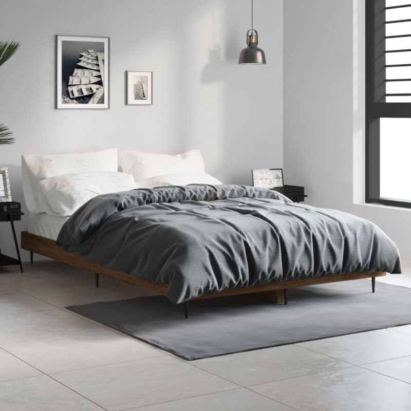 vidaXL Giroletto Rovere Marrone 120x190 cm in Legno Multistrato vidaXL Giroletto Rovere Marrone 120x190 cm in Legno Multistrato