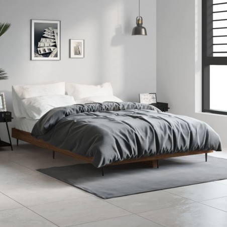 vidaXL Giroletto Rovere Marrone 120x190 cm in Legno Multistrato