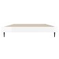 vidaXL Giroletto Bianco Lucido 90x190 cm in Legno Multistrato vidaXL Giroletto Bianco Lucido 90x190 cm in Legno Multistrato