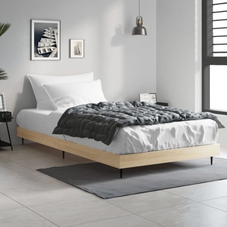 vidaXL Giroletto Rovere Sonoma 90x190 cm in Legno Multistrato