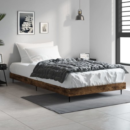 vidaXL Giroletto Rovere Fumo 90x190 cm in Legno Multistrato