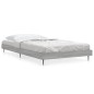 vidaXL Giroletto Grigio Sonoma 90x190 cm in Legno Multistrato