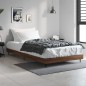 vidaXL Giroletto senza Materasso Rovere Marrone 90x190cm in Truciolato vidaXL Giroletto senza Materasso Rovere Marrone 90x190cm in Truciolato