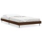 vidaXL Giroletto senza Materasso Rovere Marrone 90x190cm in Truciolato vidaXL Giroletto senza Materasso Rovere Marrone 90x190cm in Truciolato