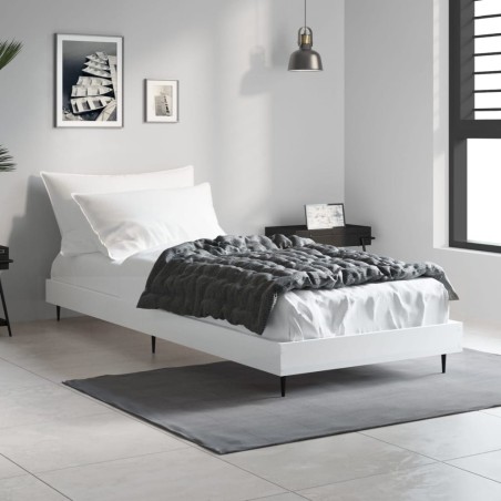 vidaXL Giroletto Bianco 75x190 cm in Legno Multistrato