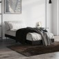 vidaXL Giroletto Nero 75x190 cm in Legno Multistrato